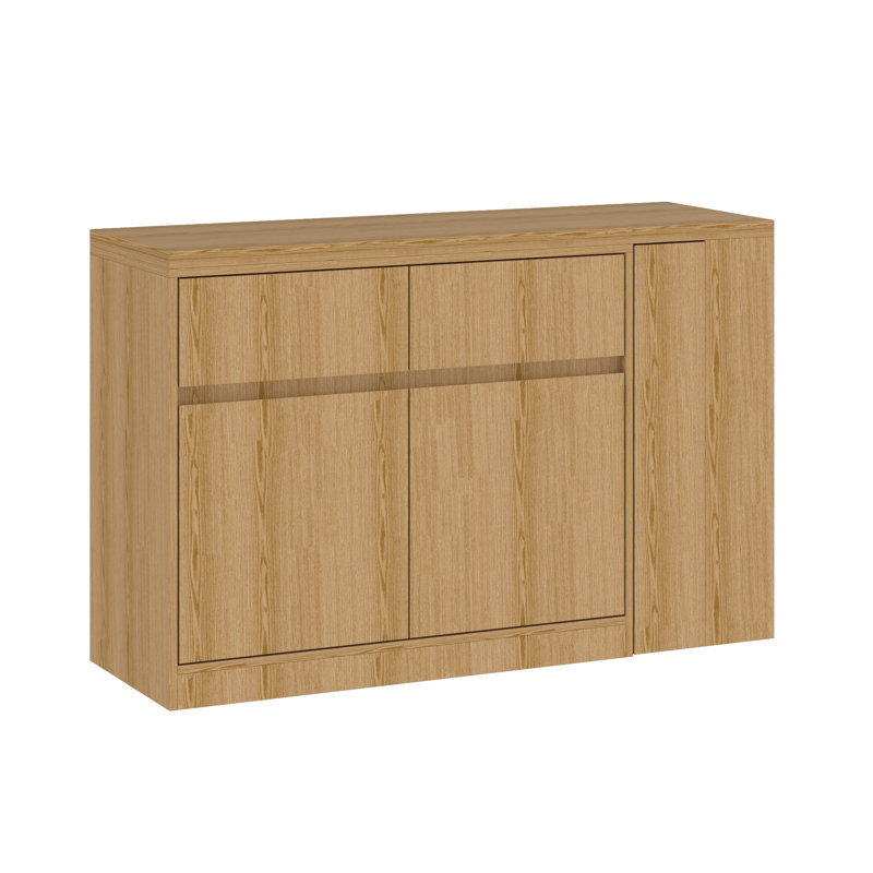 Multi-Function L-Shaped Rotating Desk With Adjustable Storage, Wooden Finish, And Integrated Wheels - Space-Saving Workstation