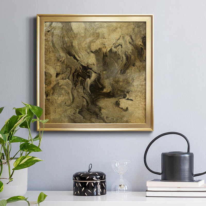 Golden Dream - cadre photo, impression sur toile, H 17,5 po x l 17,5 po x P 1,5 po, Or