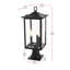 Lampadaire d'extérieur 9 po Glenwood