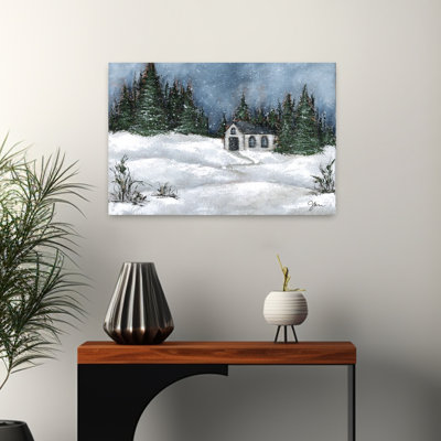 «Forager 2», paysage contemporain abstrait, art hivernal