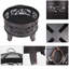 Ovard Round Steel Charcoal Smokeless Fire Pit
