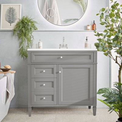 35 Single Bathroom Vanity Base Only
