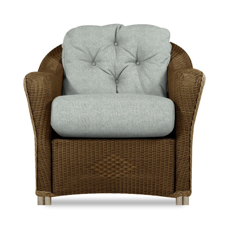 Reflections Outdoor Lounge Chair, Bark, Rollo Linen