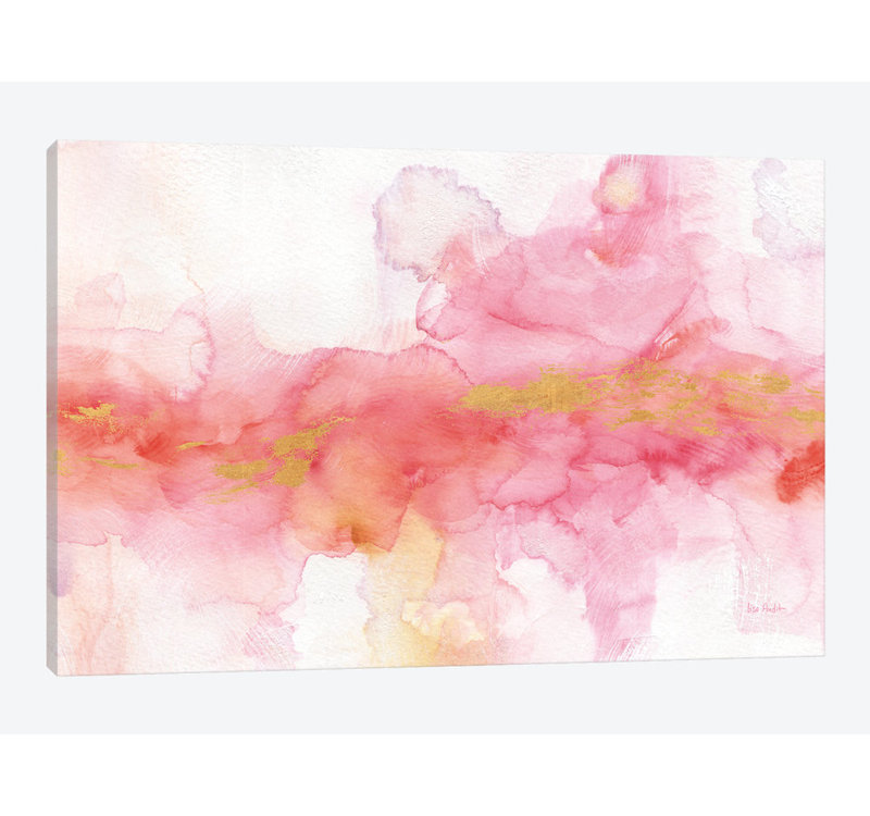 «Rainbow Seeds Abstract Gold», reproduction sur toile, H 26 po x l 40 po x P 1,5 po, Toile tendue
