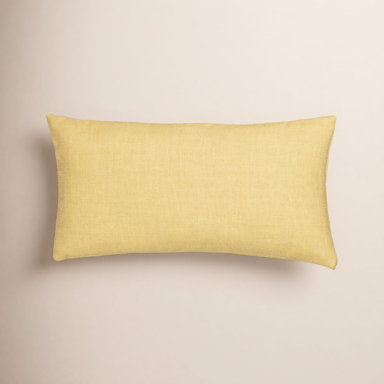 Indy Faux Linen Accent Pillow, Green, Polyester, Rectangle 12"H x 21"W