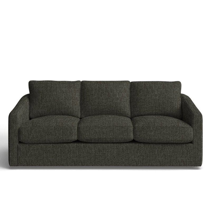 Minty 84'' Upholstered Sofa, Macarena Charcoal Performance