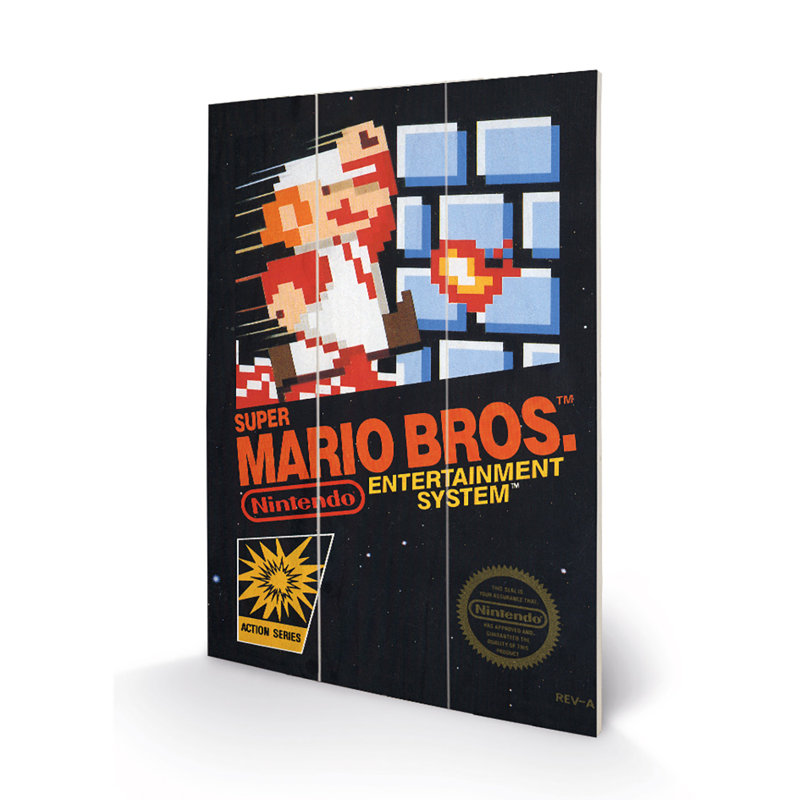 NES Cover - No Frame Print on Wood