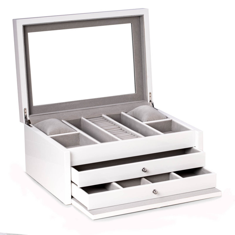 Leighton Wood Jewelry Box + Drawers