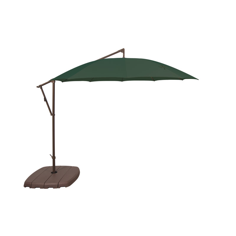 Parasol rond 10' en porte-à-faux Conlan, Vert forêt