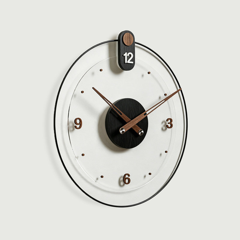 Horloges murales noires rondes, Black