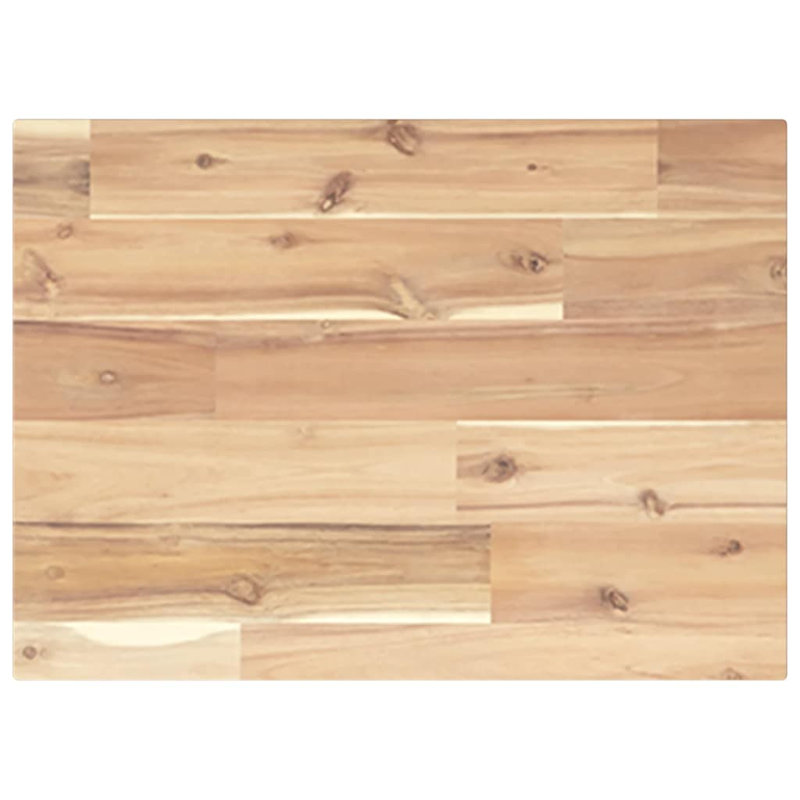 Floating Shelves 4 Pcs Untreated Solid Wood Acacia, Light Brown, 2cm H x 40cm W x 30cm D