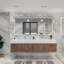 Ensemble de meuble-lavabo double mural 83 po Glasgow-773455901-794326809