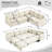 L-Shaped Sectional Sofa with Pull-Out Bed