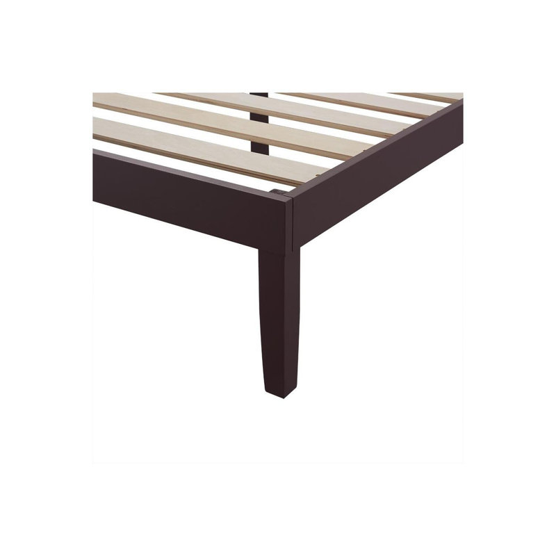 Solid Wood Bed, Espresso, Full