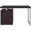 Bureau moderne avec 3 tiroirs d'ordinateur Cappuccino Modern