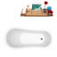 1549.4mm x 701mm Freestanding Soaking Acrylic Bathtub-2076927261-2076927251