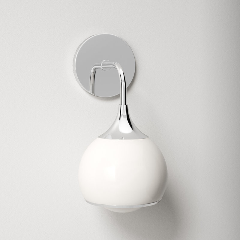 Kegan Armed Sconce, Polished Nickel