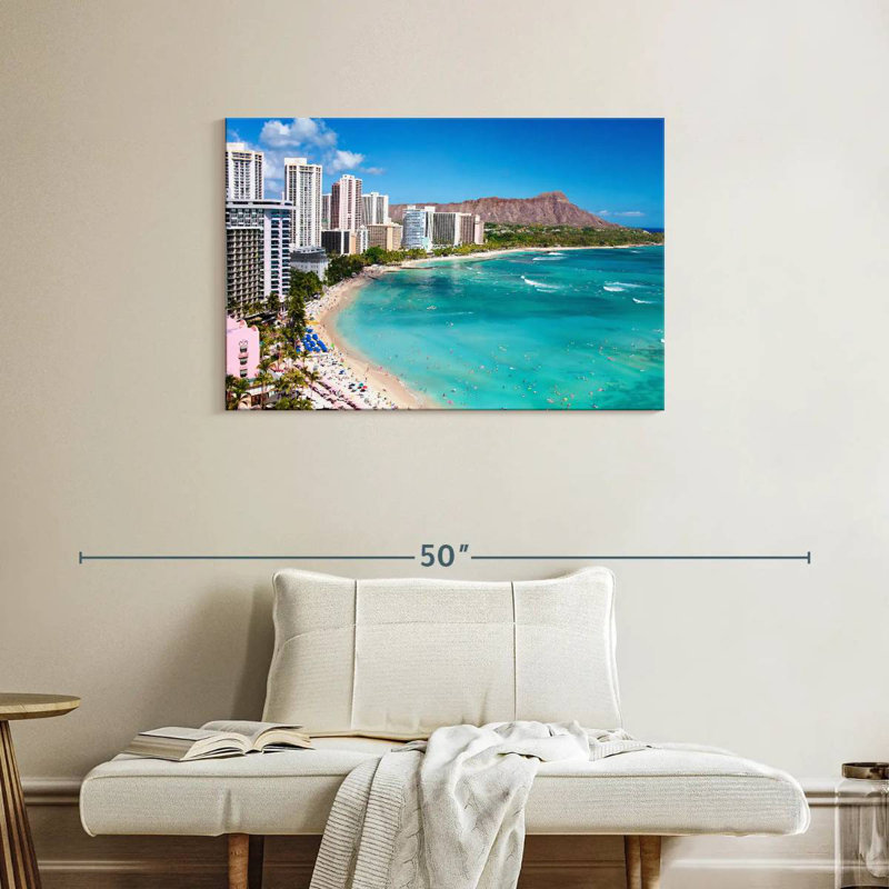 Gillard bleu Waikiki Gillard, H 24 po x l 36 po