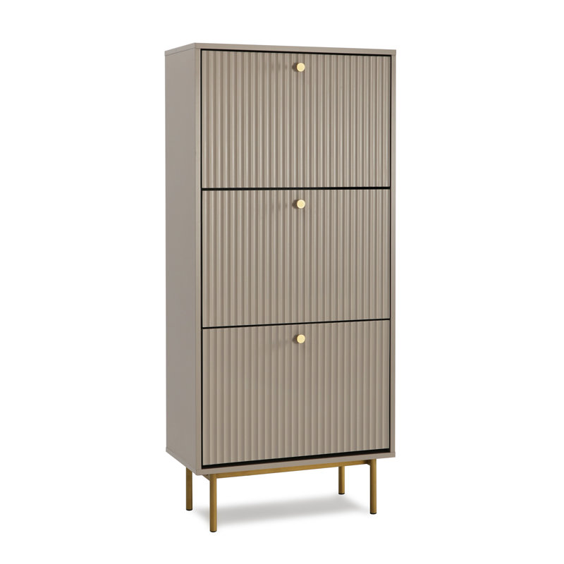 18 Pair Shoe Rack, Grey