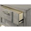 2 tiroirs de nuit en placages assortis gris