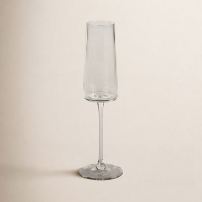 Claro Ribbed Champagne Flute
