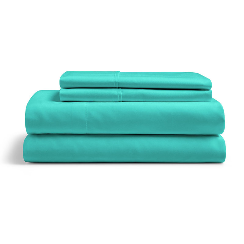 Cream Twin XL Organic Bamboo Cotton Microfiber Bed Sheet Set