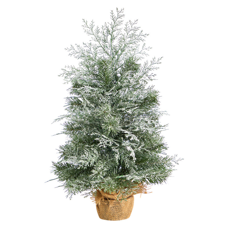 Arbre de Noël artificiel givré hiver