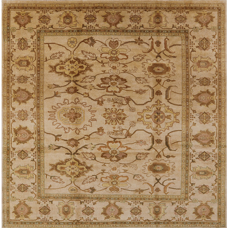 Tapis beige Sebbi, Carré 5 pi
