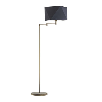 Glasper 163 H cm Swing Arm Floor Lamp