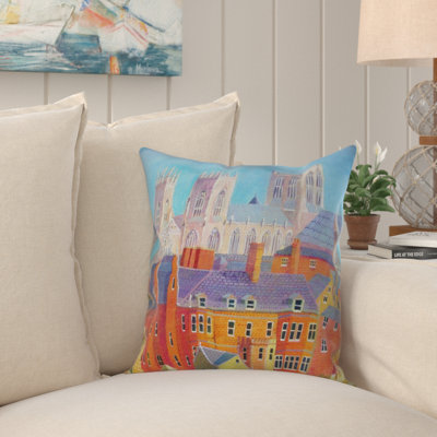 Coral Square Throw Cushion