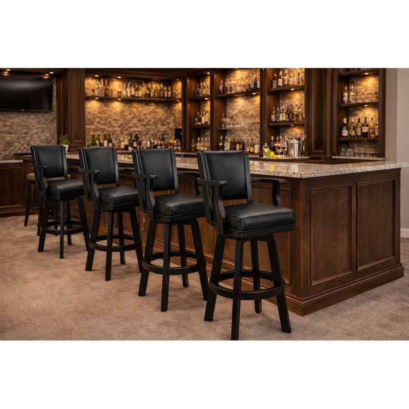 Tabouret de bar Millender, Noir