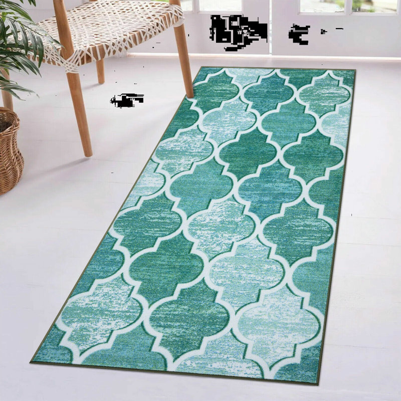 Runner Altrina Geometric Area Rug, Runner 80 x 300cm