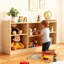 Étagère Montessori, organisateur de livres et de jouets à 6 compartiments avec séparateurs réglables