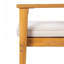 Ensemble de 2 chaises de patio en bois d'acacia robuste, siège imperméable confortable, capacité de 400 lb, structure de couleur naturelle