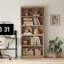 Bibliothèque de 68,3 po de hauteur Patrick-1860749060