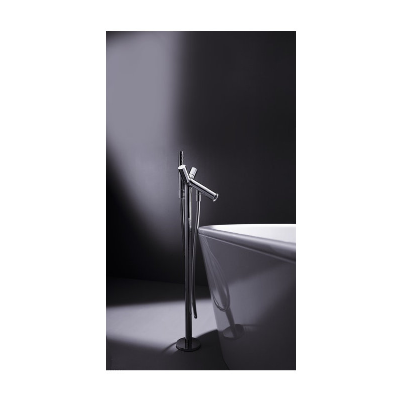 Starck Tub Filler with Diverter, Chrome