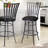 Konen Swivel Upholstered Counter Stool with Metal Frame-422246958