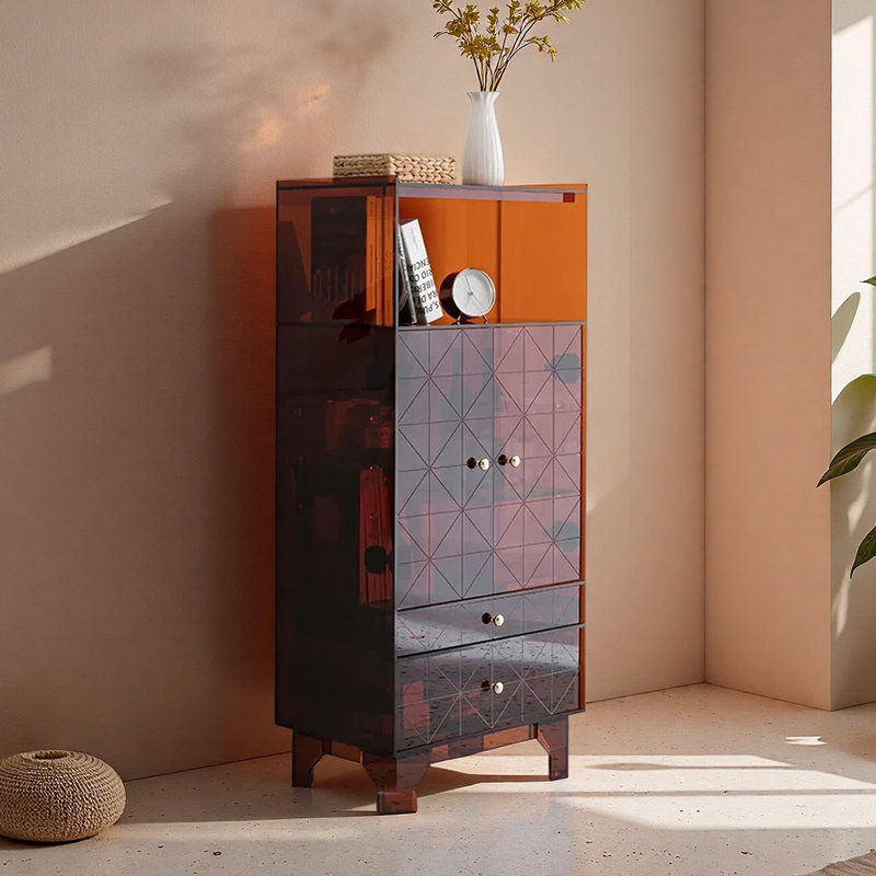 Armoire moderne et multifonctionnelle en acrylique, Tanné