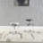Iske Contemporary Rotation-Adjustable Stool w/ Upholstered Seat-1023157313