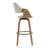 Beasley Beige Fabric Bar Stool with White Washed Wood Legs-688085055-721881273