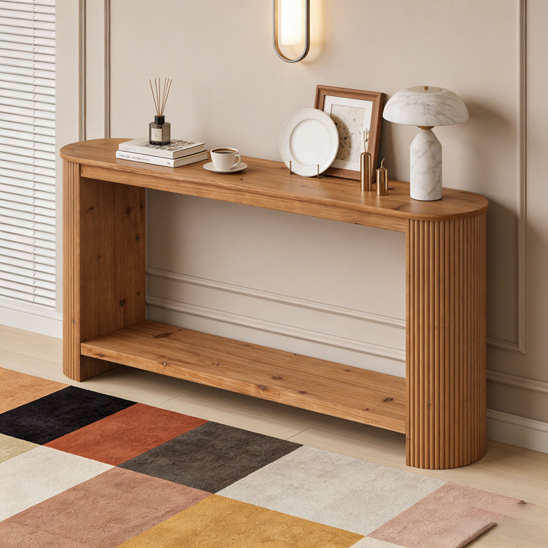 63" Wood Console Table