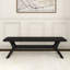 Banc de salle à manger à pieds croisés Muhsina (60 po / 1520 mm)-1275662694
