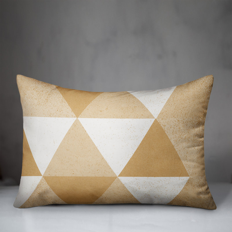  Coussin intérieur / extérieur géométrique, Orange, Géométrique 2