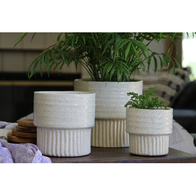 Pots de fleurs miniatures en céramique émaillée Jewel Martini (lot de 6) - Sula Outdoor