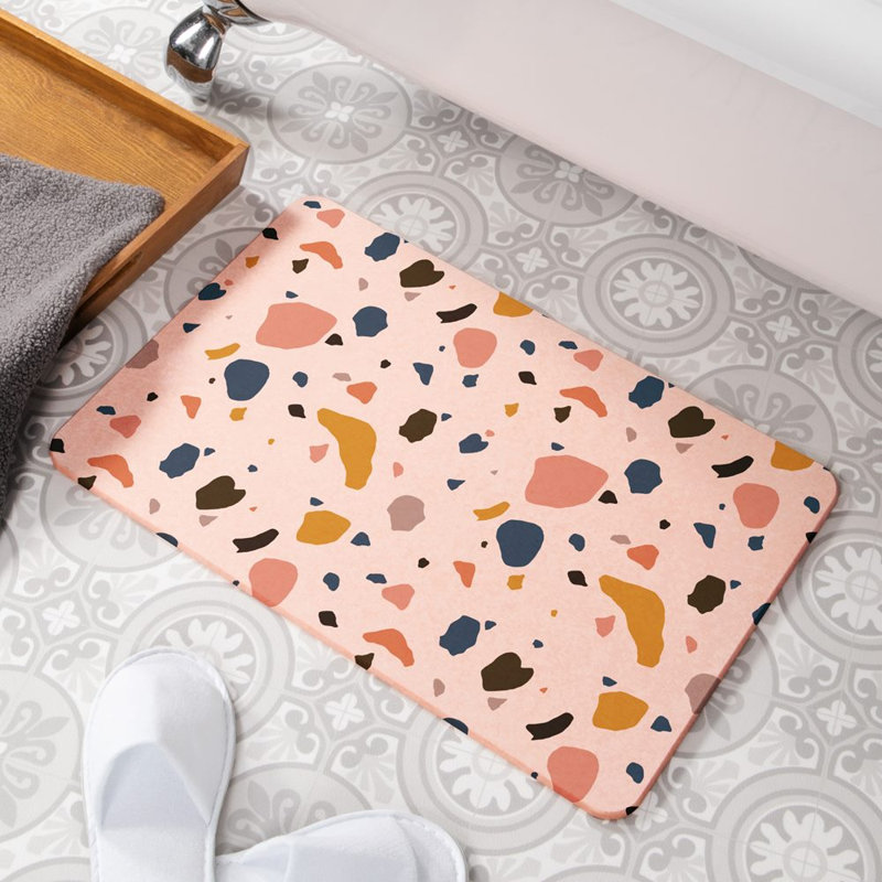 Non-Slip Shower Mat, Pink