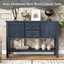 Buffets et commodes spacieux, console rustique en bois MDF pour la cuisine