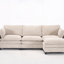 Canapé modulaire rembourré 3 places avec repose-pieds