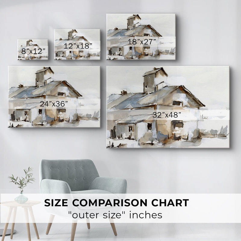 Dilapidated Barn II -Gallery Wrapped Cavas, 8" H x 12" W