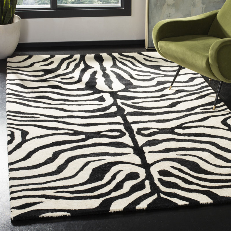 Tapis en laine touffeté à la main Christoper, Rectangle 5 pi x 8 pi