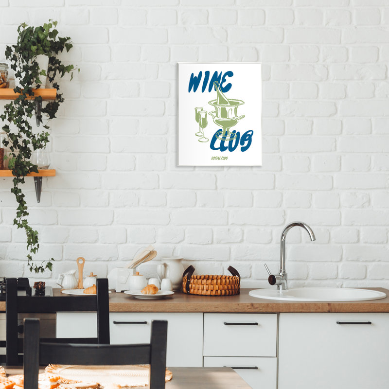 Plaque murale «Wine Club», The Prints Vibe